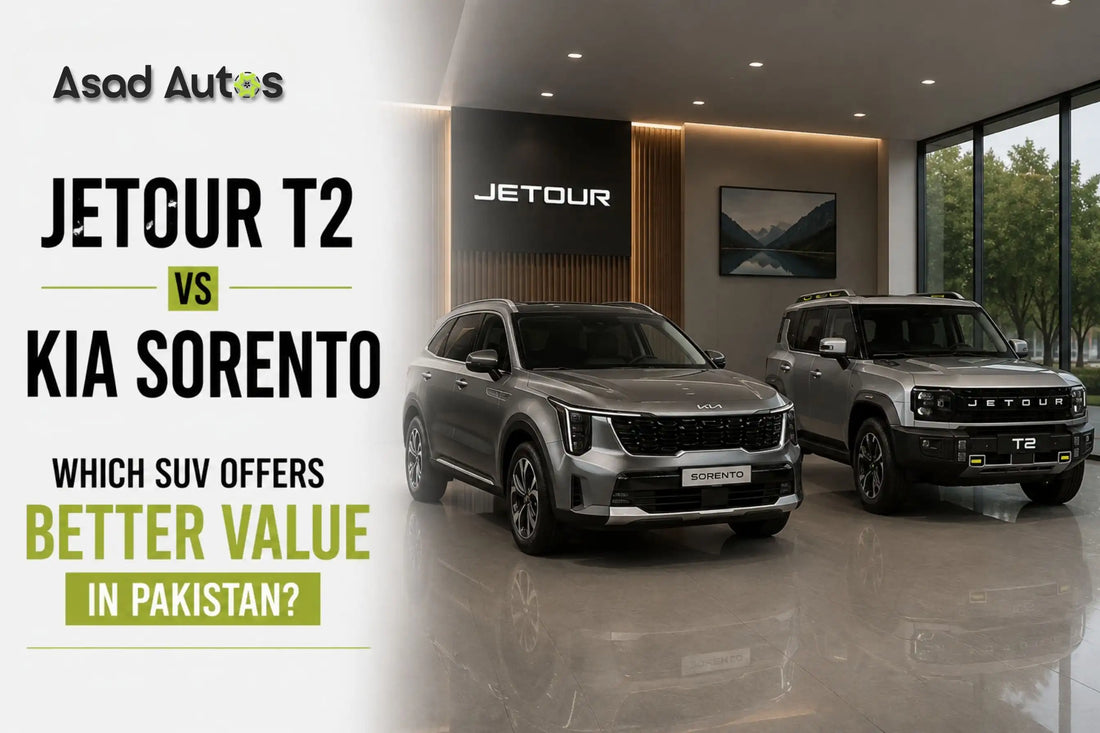 Jetour T2 vs Kia Sorento which SUV offers better value in Pakistan
