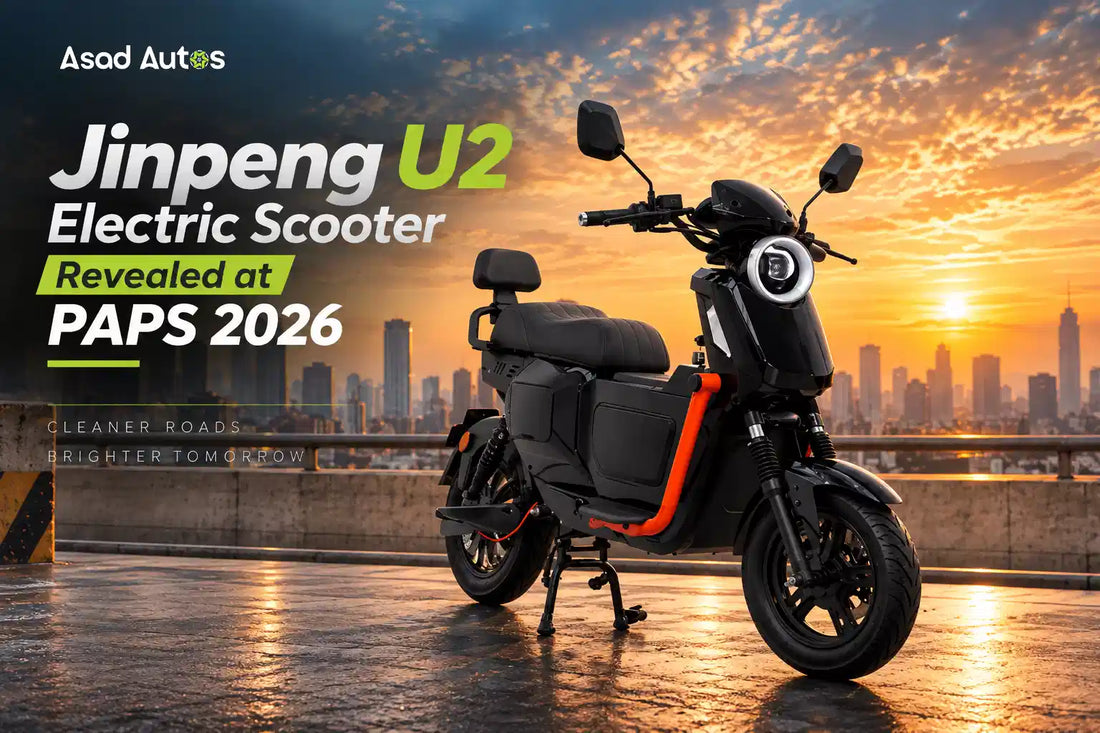 Jinpeng U2 electric scooter revealed at PAPS 2026 in Pakistan