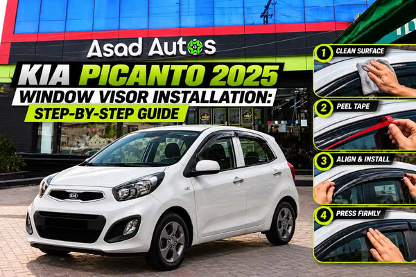 Kia Picanto 2025 Window Visor Installation: Step-by-Step Guide