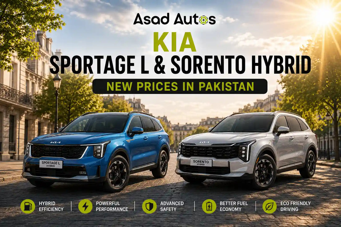 Kia Sportage L and Sorento hybrid revised prices in Pakistan