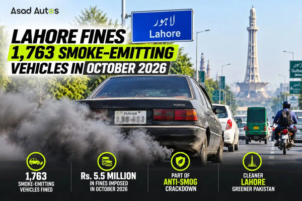 Lahore Fines 1,763 Smoke-Emitting Vehicles in October 2026