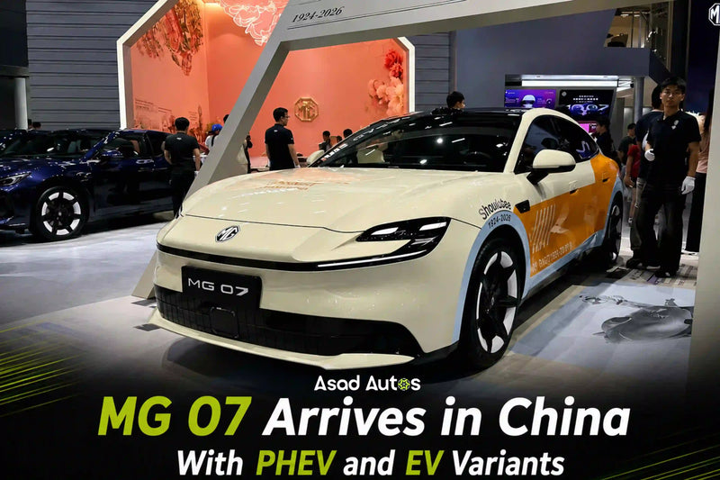 MG 07 PHEV and EV variants launched in China with advanced electric range and modern design