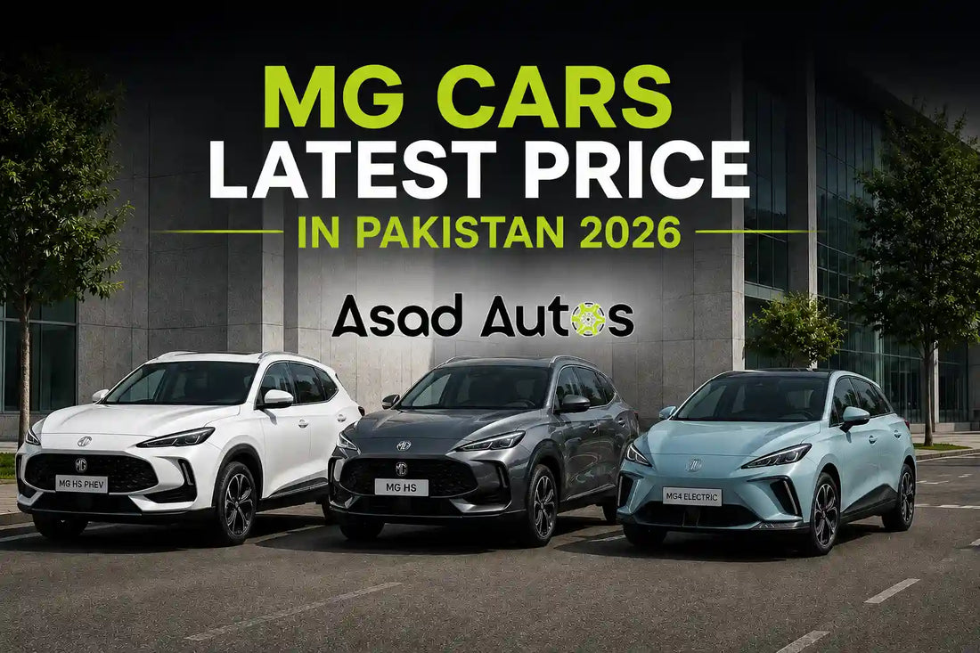 MG cars price in Pakistan 2026 including MG HS and MG4 EV