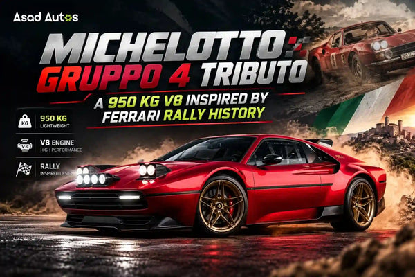 Michelotto Gruppo 4 Tributo: A 950 kg V8 Inspired by Ferrari Rally History