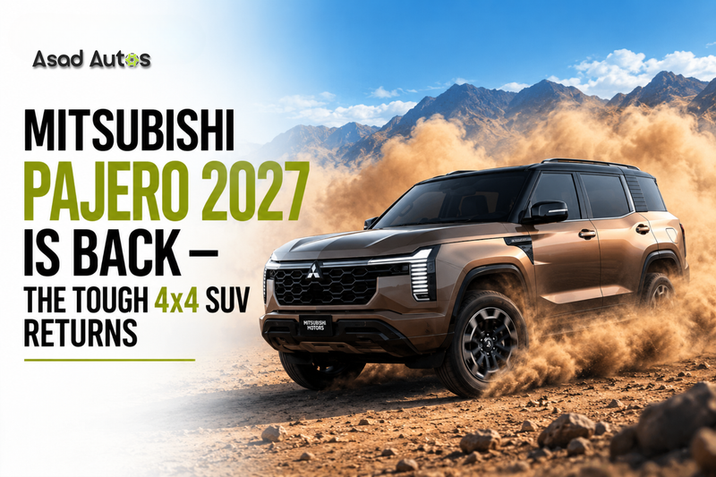 Mitsubishi Pajero 2027 legendary 4x4 SUV returns