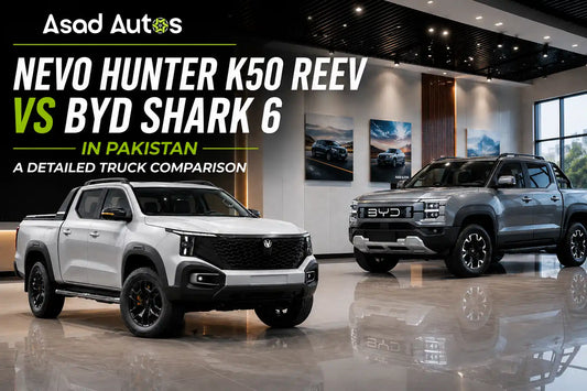 Nevo Hunter K50 REEV vs BYD Shark 6 in Pakistan comparison
