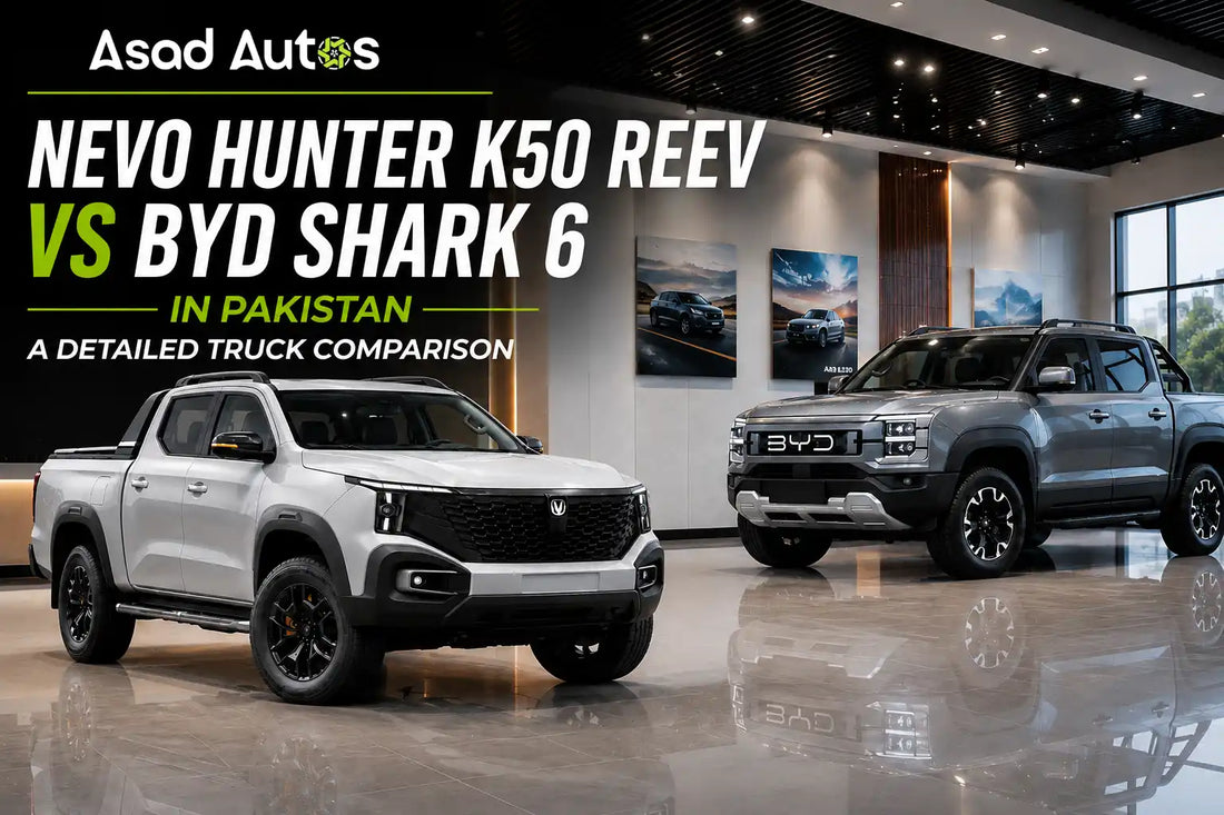 Nevo Hunter K50 REEV vs BYD Shark 6 in Pakistan comparison