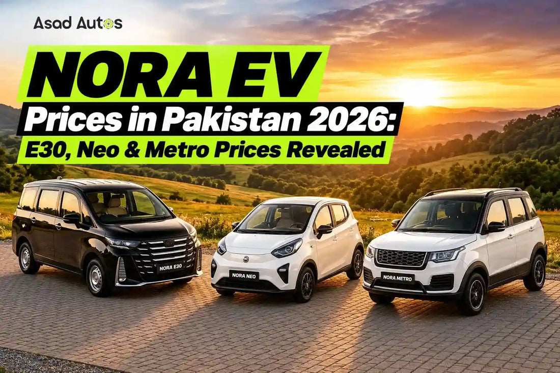 Nora EV prices in Pakistan 2026 for E30, Neo and Metro electric cars