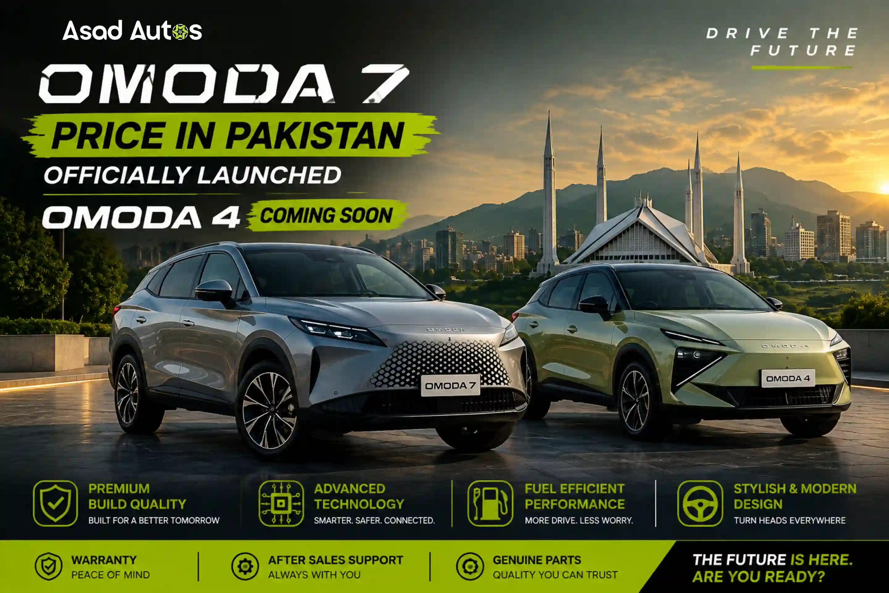 OMODA 7 Price in Pakistan Officially Announced for 2026 – Asad Autos