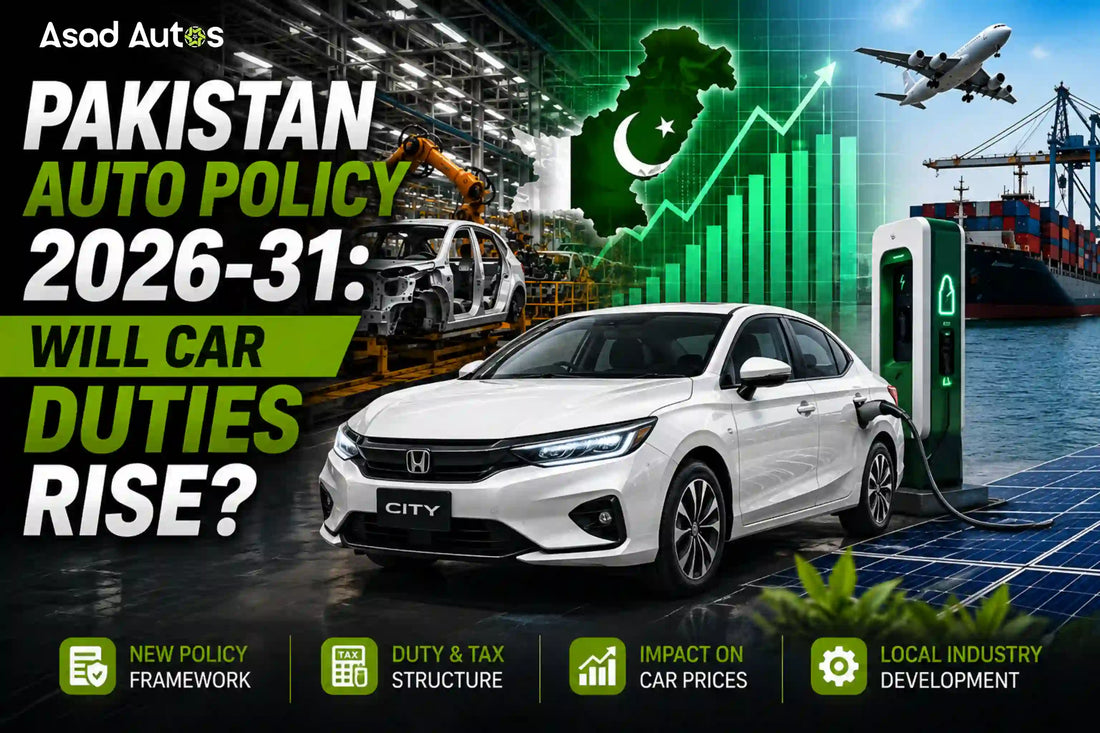 Pakistan Auto Policy 2026-31 proposed car import duties