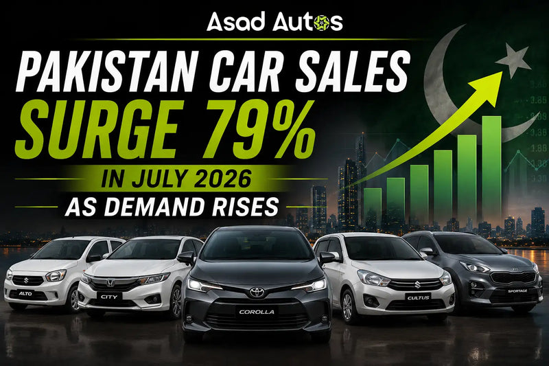 Pakistan car sales surge 79 percent in July 2026 as demand rises