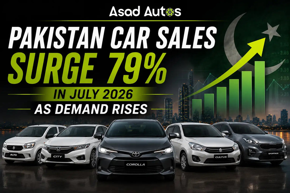 Pakistan car sales surge 79 percent in July 2026 as demand rises