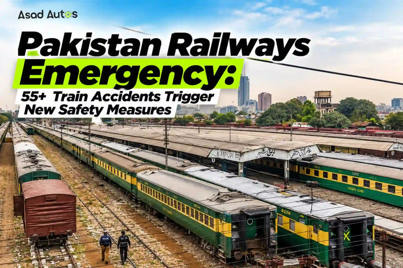 Pakistan Railways emergency after more than 55 train accidents in 2026, featuring new safety measures, daily inspections and railway monitoring | Asad Autos