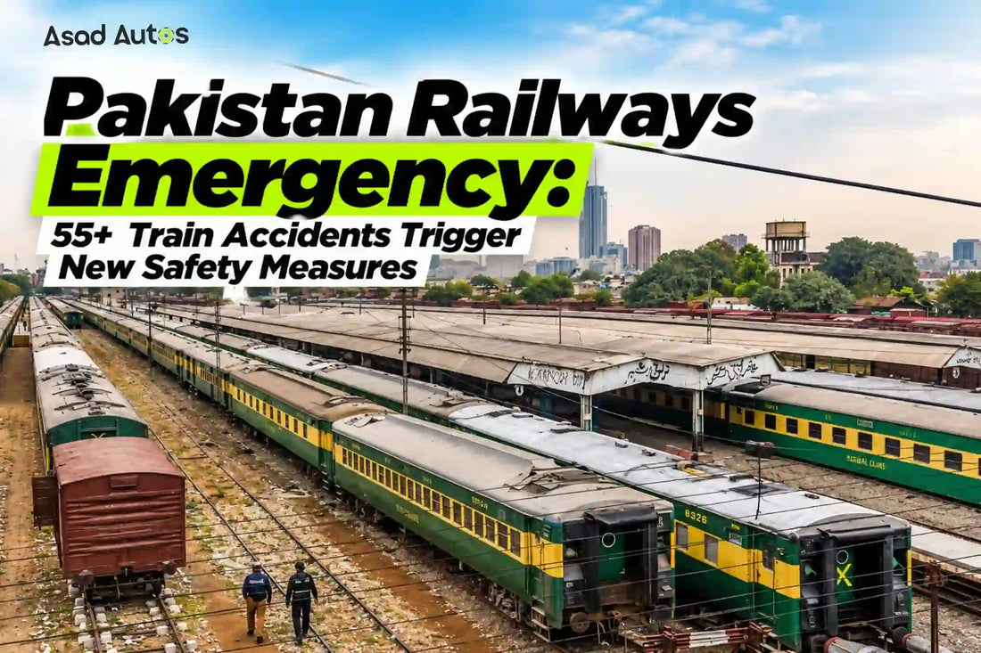 Pakistan Railways emergency after more than 55 train accidents in 2026, featuring new safety measures, daily inspections and railway monitoring | Asad Autos