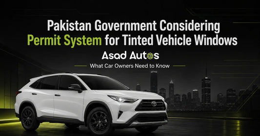 Premium SUV with tinted windows illustrating Pakistan's proposed vehicle tint permit policy, automotive regulations, and compliance updates for car owners.