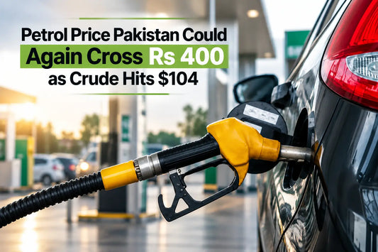 Petrol price Pakistan as crude oil hits $104 and could cross Rs 400