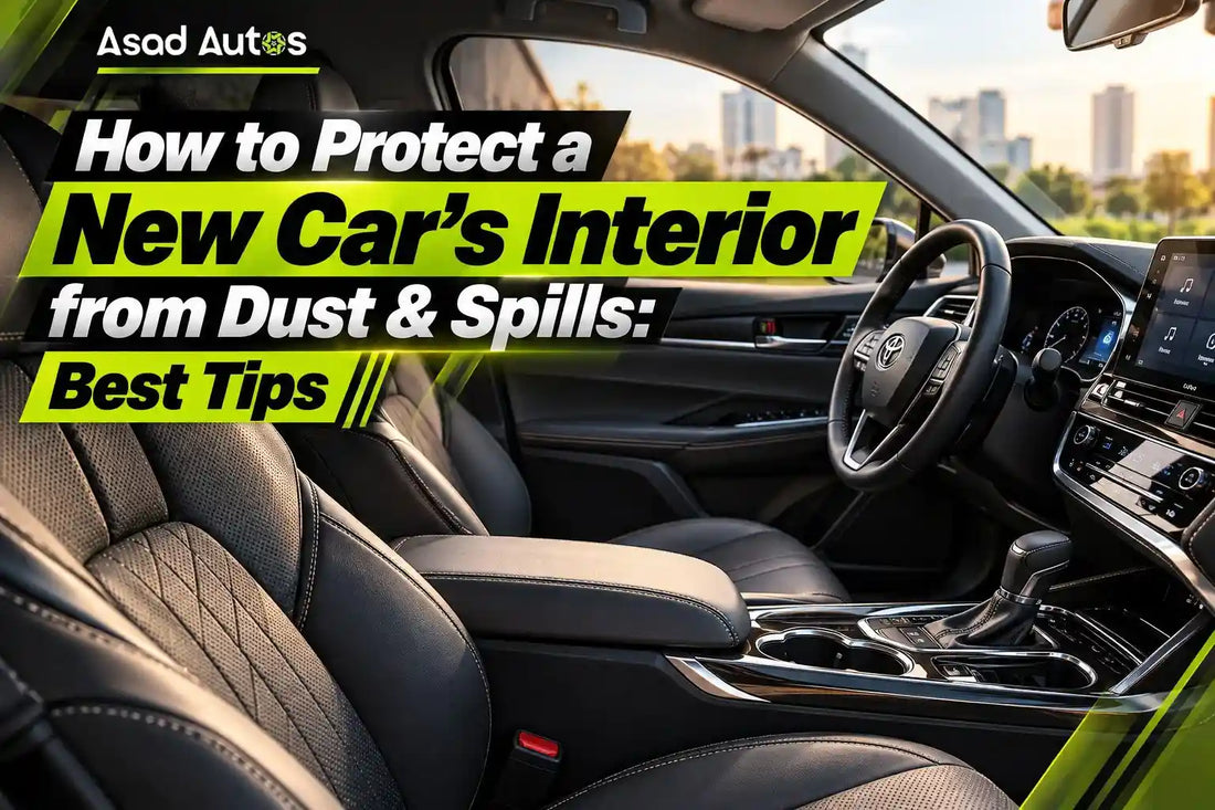 Tips to protect a new car’s interior from dust and spills using car floor mats, seat covers and interior care products