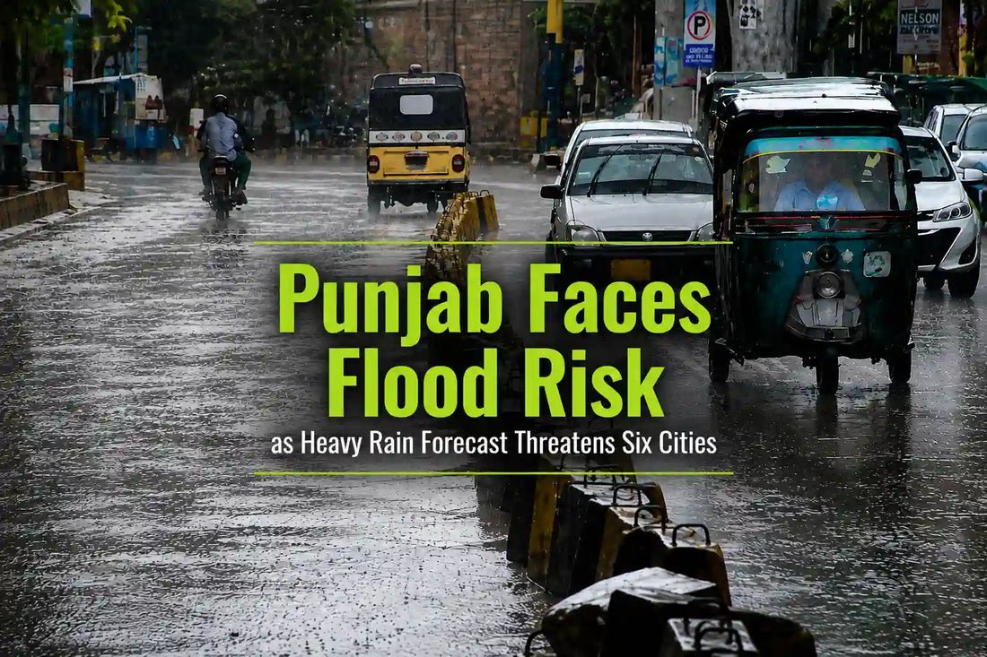 Punjab flood risk as heavy rain threatens six cities