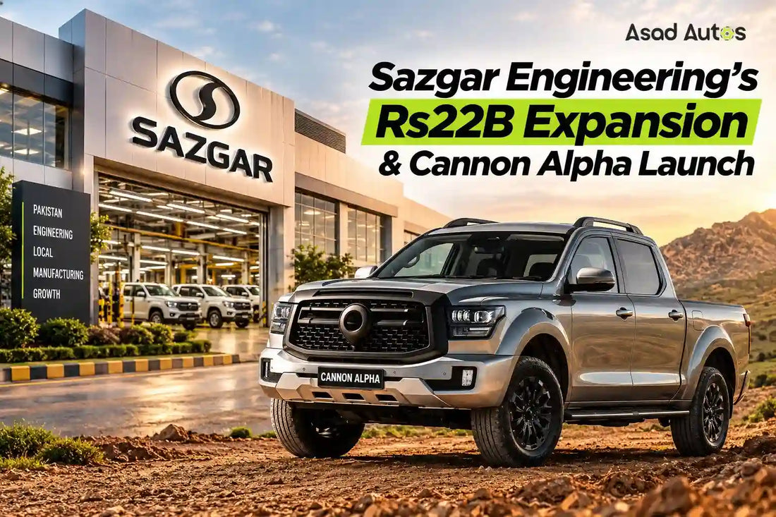 Sazgar Engineering Rs22 billion expansion and GWM Cannon Alpha launch in Pakistan