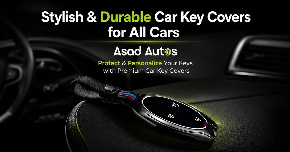 Premium car key covers for all car models offering stylish protection and personalization by Asad Autos