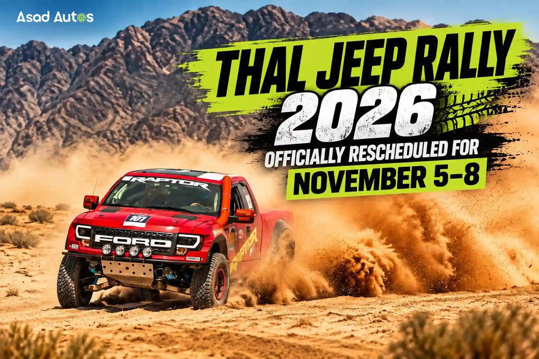 Thal Jeep Rally 2026 rescheduled for November 5–8 in Pakistan