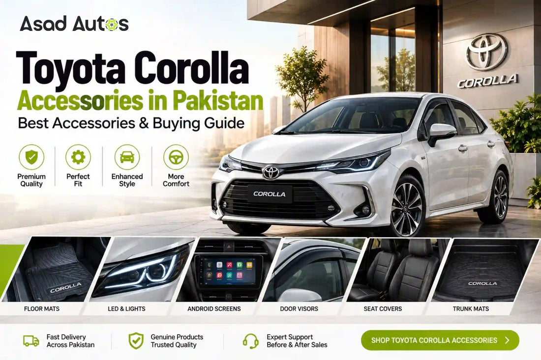 Toyota Corolla accessories in Pakistan including best accessories and buying guide
