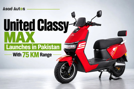 United Classy MAX electric scooter launches in Pakistan with 75 KM range