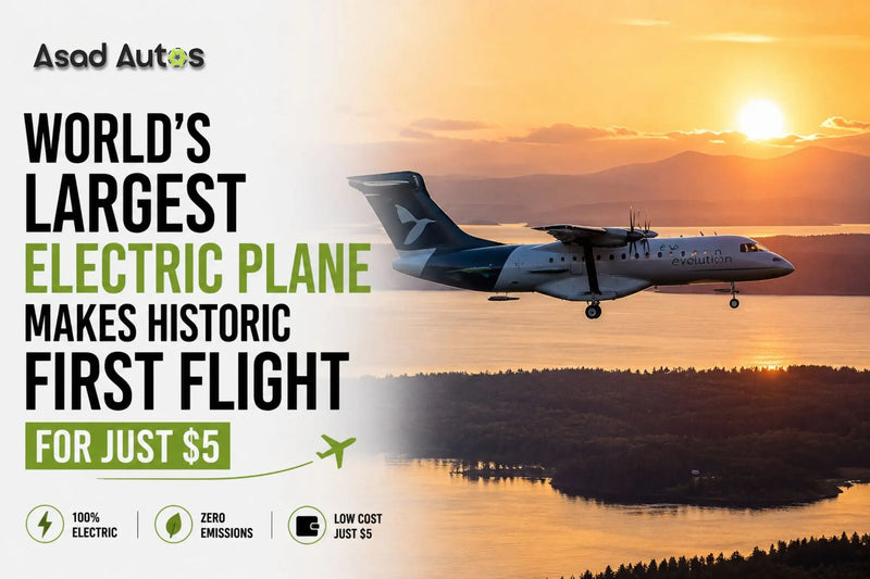 World's Largest Electric Plane completing its historic first flight for just $5 in electricity