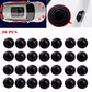 10-piece black rubber door shock absorber pads for sound insulation and vibration protection