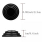 10-piece black rubber door shock absorber pads for sound insulation and vibration protection