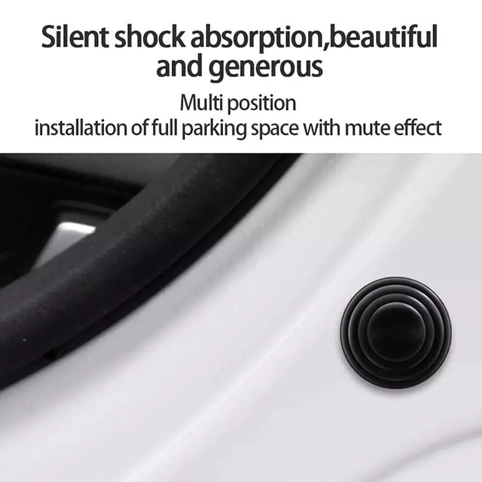 10-piece black rubber door shock absorber pads for sound insulation and vibration protection