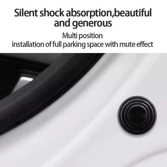 10-piece black rubber door shock absorber pads for sound insulation and vibration protection