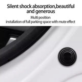 10-piece black rubber door shock absorber pads for sound insulation and vibration protection