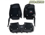 11D Floor Mats For Toyota Corolla 2014-2026 – Black Mix Thread with Black Grass Finish