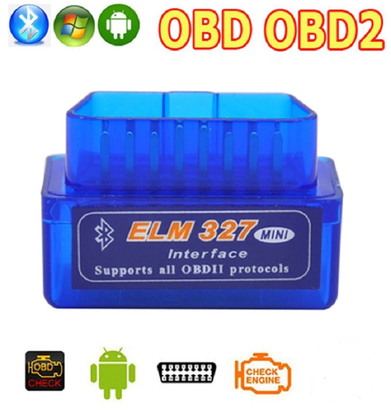 Super Mini ELM 327 Bluetooth V 2.1 OBD2 Diagnostic Scanner Tool