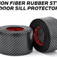 7cm X 1 Meter Carbon Fiber Rubber Styling Door Sill Protector