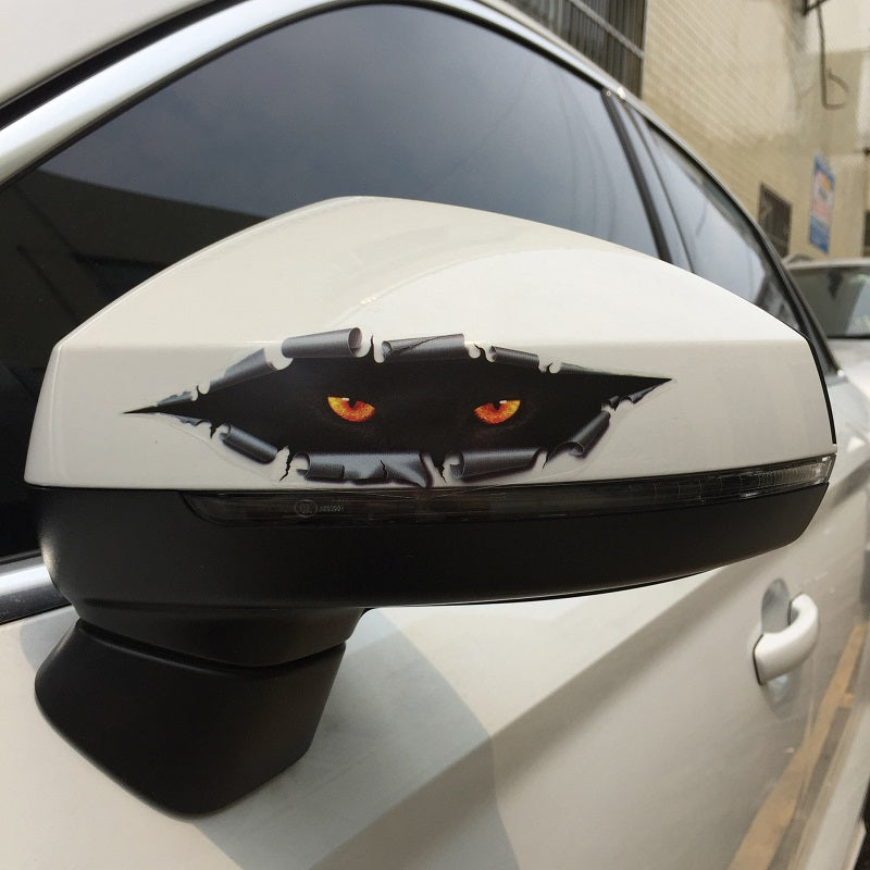 PC2 3D Cat Eyes Peeking Car Sticker