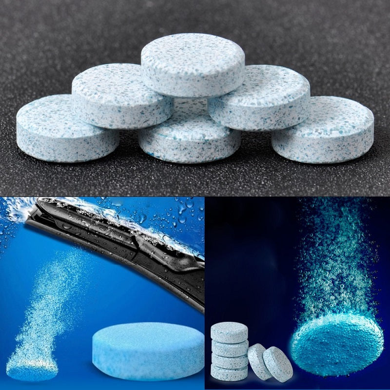 10 Pcs Auto Windscreen Cleaner Car Windscreen Cleaning Agent Pills