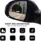 2 Pack Round Car Rearview Mirror Protective Film Waterproof Rainproof Clear Protective Film