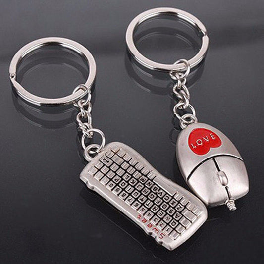1 Pair Mouse And keyboard Key Ring