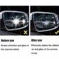 2 Pack Oval Car Rearview Mirror Protective Film Waterproof Rainproof Clear Protective Film