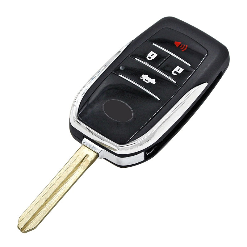 Modified Key 4 Buttons Fob For Toyota Reiz Camry Rav4 Yaris Corolla 4Runner Avlo 2017 2019 Flip Remote Car Key Shell