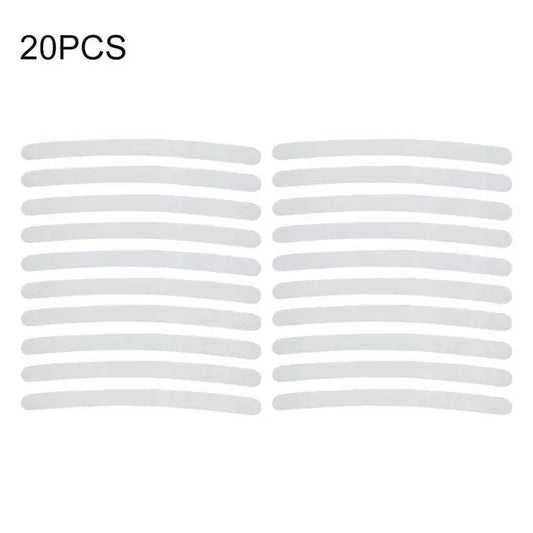 20 Pcs Car Wheel Hub Reflective Sticker Tire Rim Reflective Strips Luminous Sticker for Night Driving White