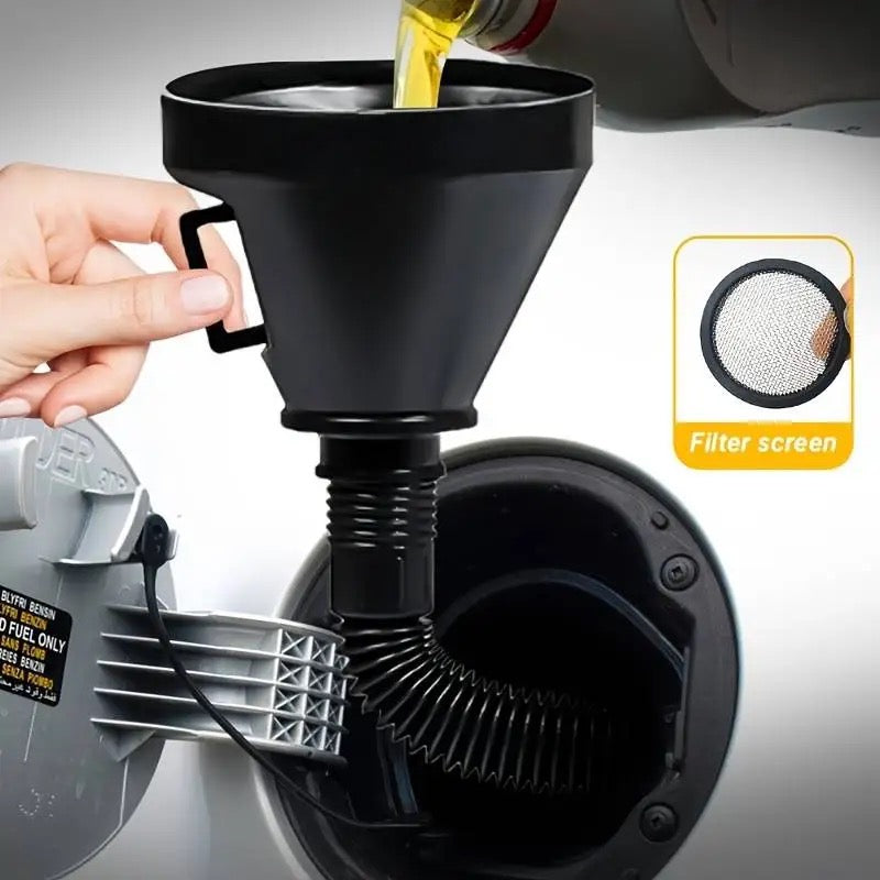 Engine Refueling Funnel with Filter for Car Truck Motorcycle Oil Gasoline Filling