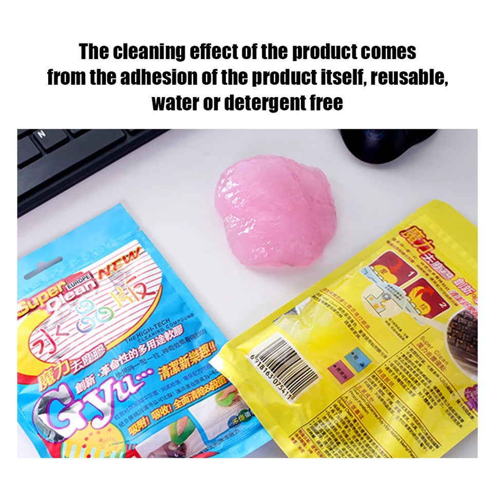 Soft Sticky Clean Soft Glue Gum Silica Gel Car Dust Dirt Cleaner Practical Sticky Soft Durable