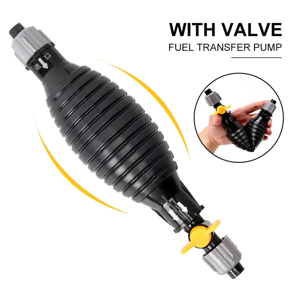 Fuel Transfer Pump Valve Manual Pump with Flow Switch Universal Oil Pump Liquid Sucker Extraction Pump