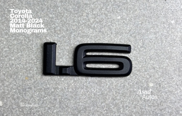 Toyota Corolla 2014-2024 Matte Black Monograms