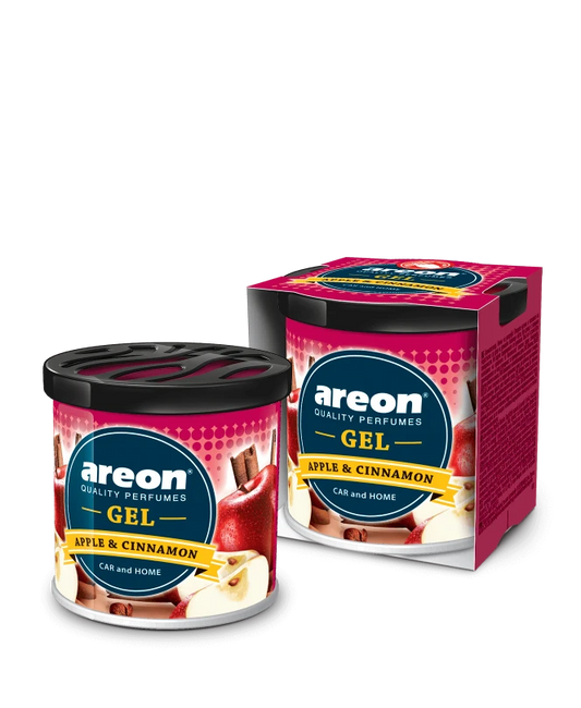 Gel air freshener with fresh energizing fragrances APPLE & CINNAMON