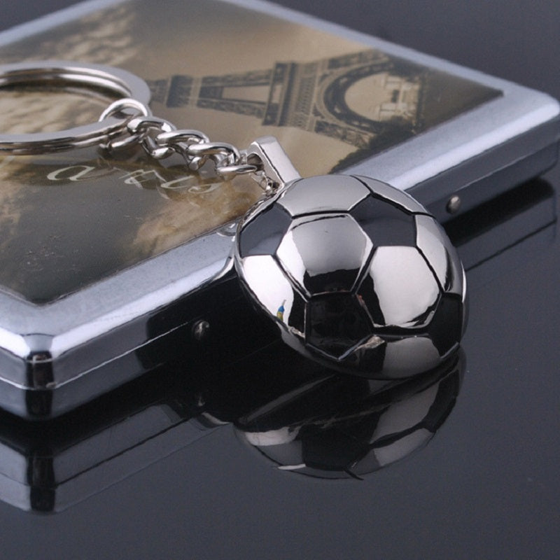 Football Key Chains Metal Half Ball Soccer key Chain