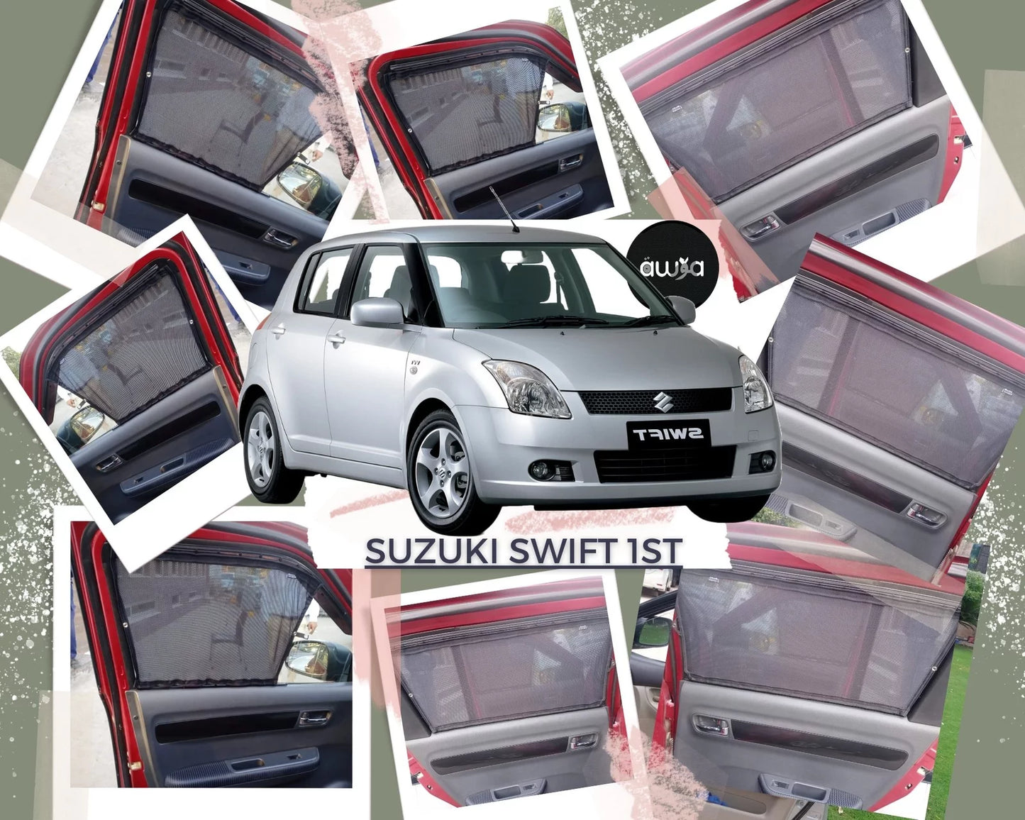 Awra Window Curtains Sun Shades (Car Pardy) for Suzuki Swift 2022 - 2023 1st